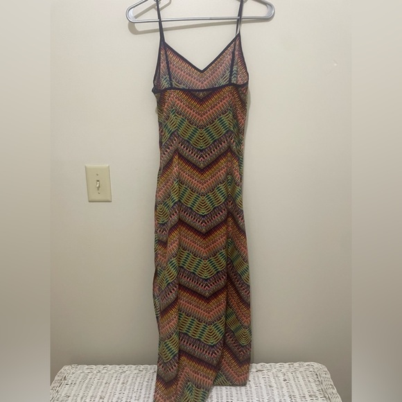 SANCTUARY Women's Dress Junior Open Sides ZIG ZAG Lined Maxi - Picture 8 of 9